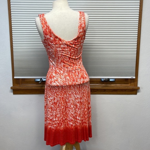 Athleta Orange and White Reef Print Tank Dress Size XS - Picture 6 of 10